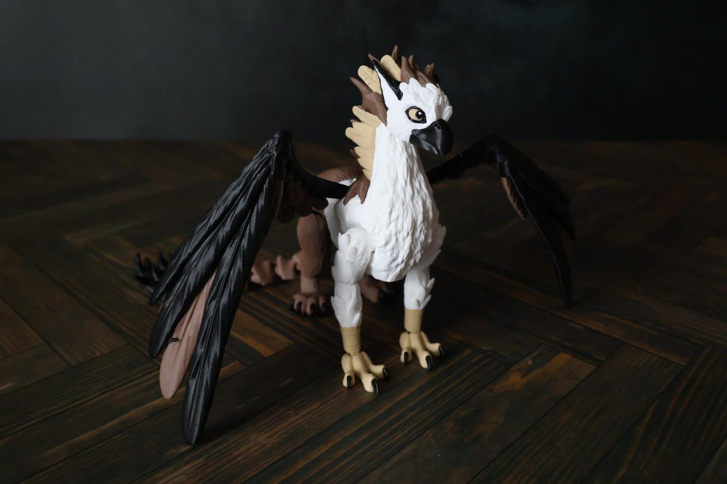 Griffin Figurine | Flexible Gryphon Mythical Creature Toy | Fantasy Desk Pet