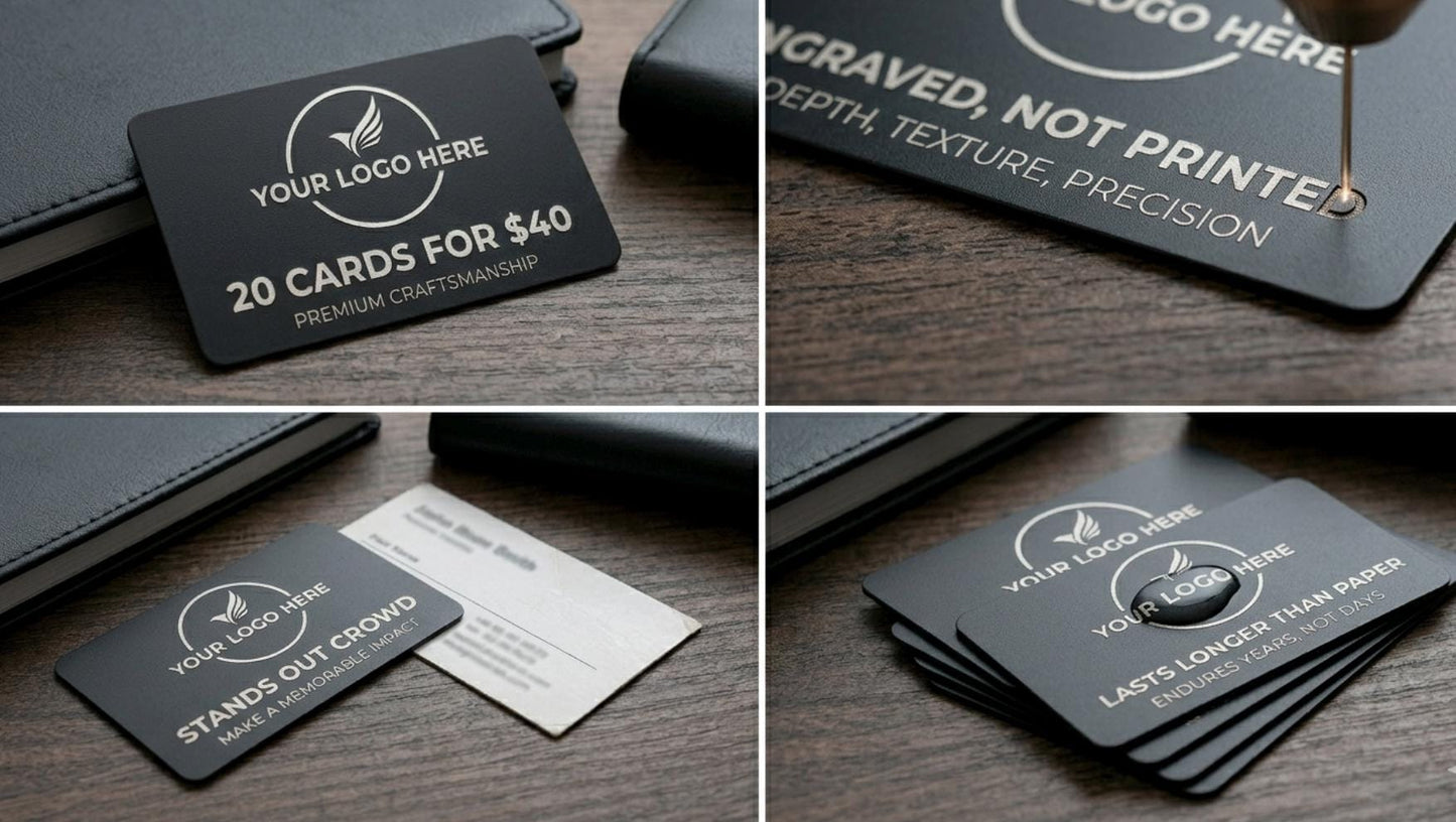 Custom Metal Engraved Business Cards