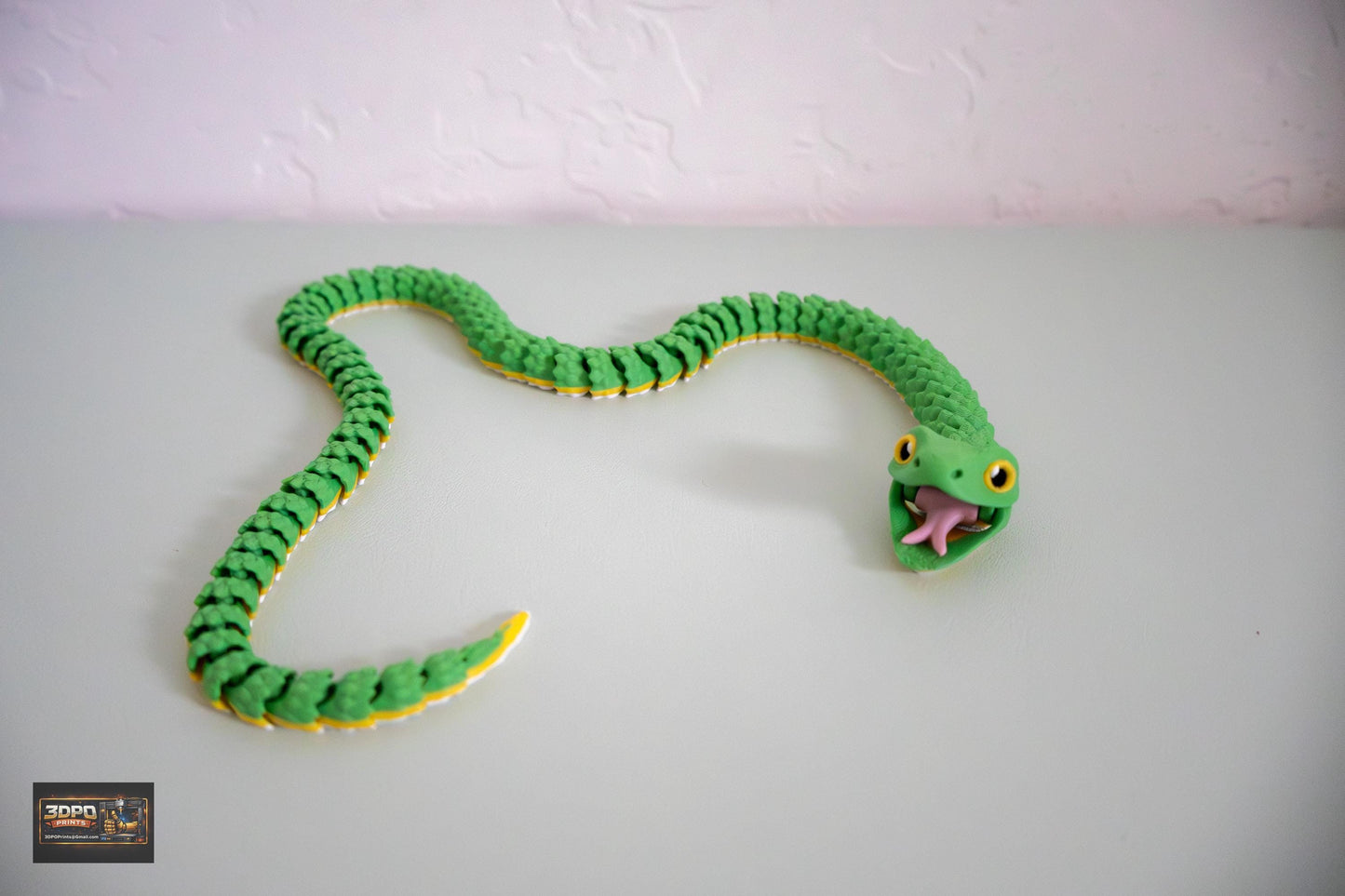 Enchanted Forest Snake & Hatchling Surprise – 3D Printed Articulated Display