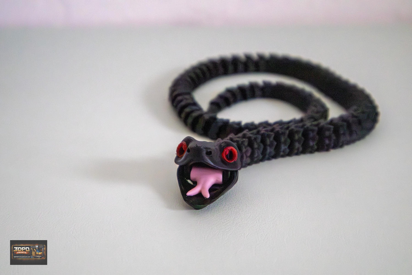 Enchanted Forest Snake & Hatchling Surprise – 3D Printed Articulated Display