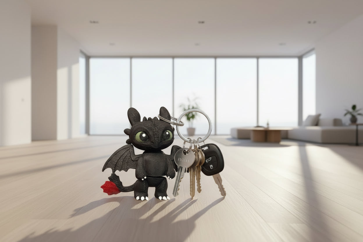 Toothless Dragon Keychain