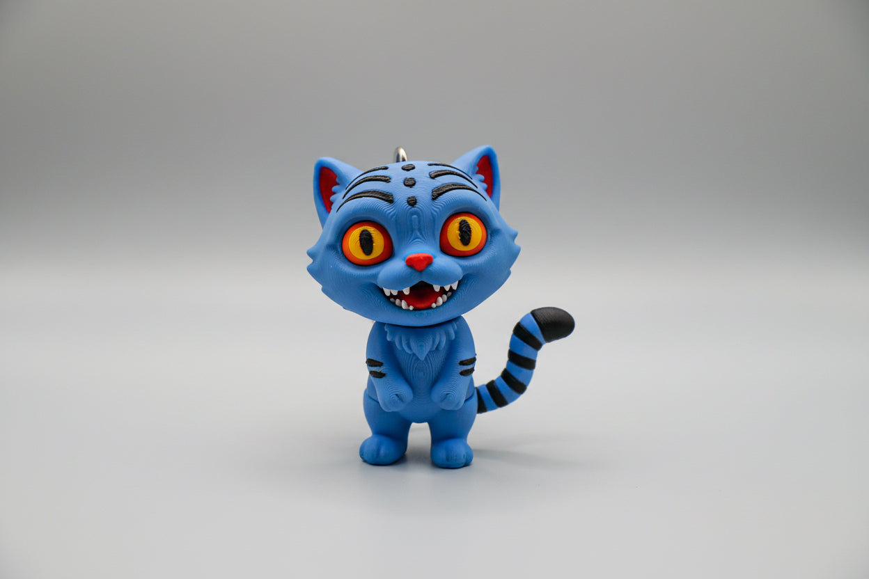Derpy Tiger Keychain – K-Pop Demon Hunter