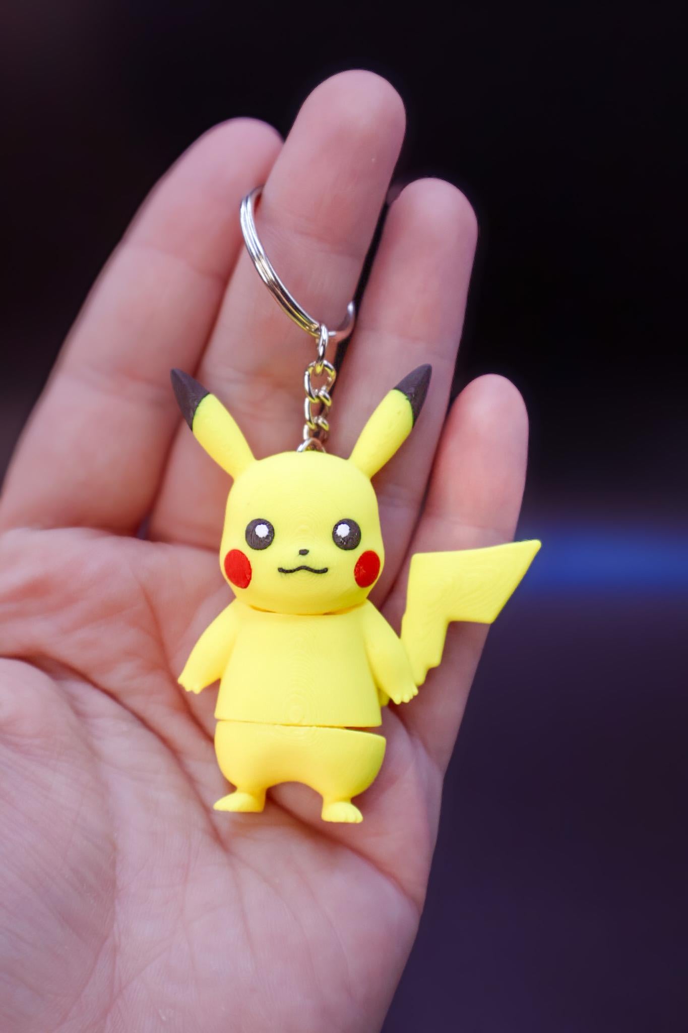 Pikachu Keychain, 2-Inch Anime Character Accessory