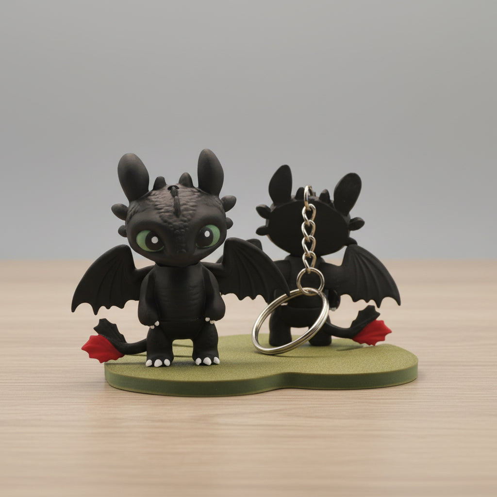 Toothless Dragon Keychain
