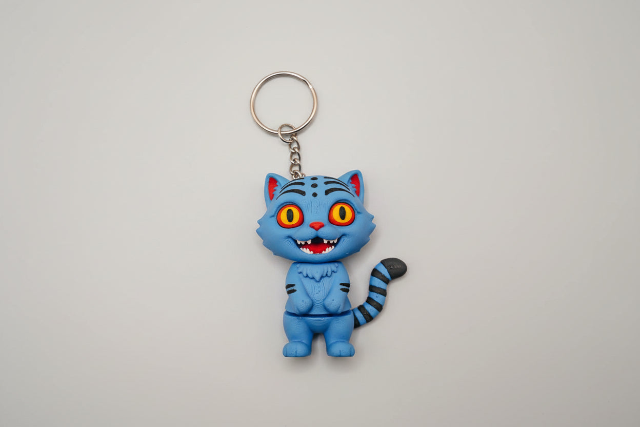 Derpy Tiger Keychain – K-Pop Demon Hunter