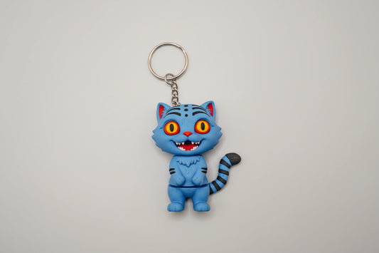 Derpy Tiger Keychain – K-Pop Demon Hunter