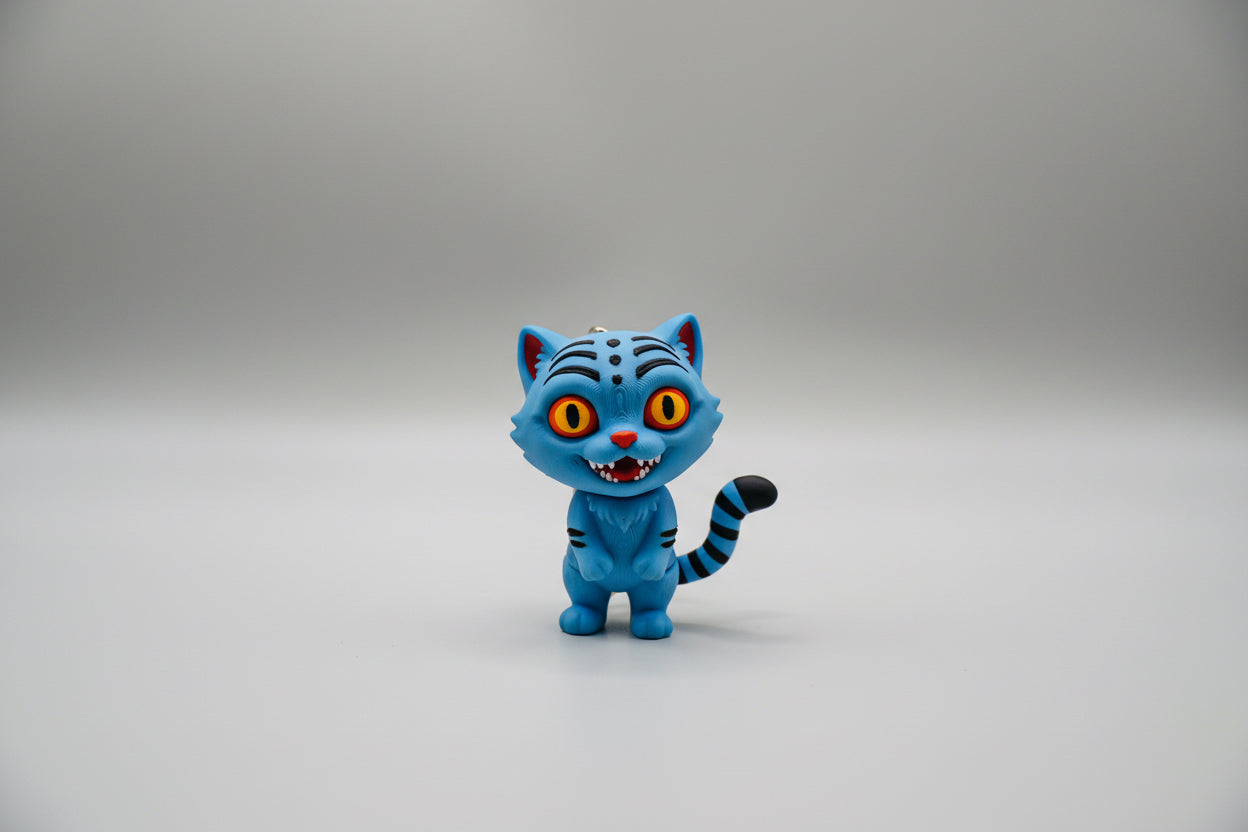Derpy Tiger Keychain – K-Pop Demon Hunter