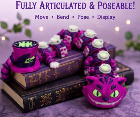 Cheshire Cat-inspired dragon