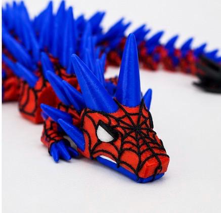 Spider-Inspired Flexi Dragon | Articulated 3D Printed Dragon