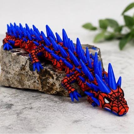 Spider-Inspired Flexi Dragon | Articulated 3D Printed Dragon