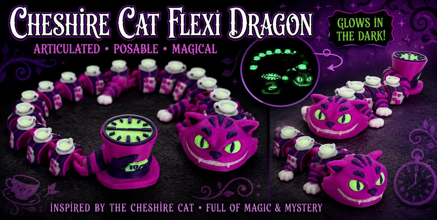 Cheshire Cat-inspired dragon