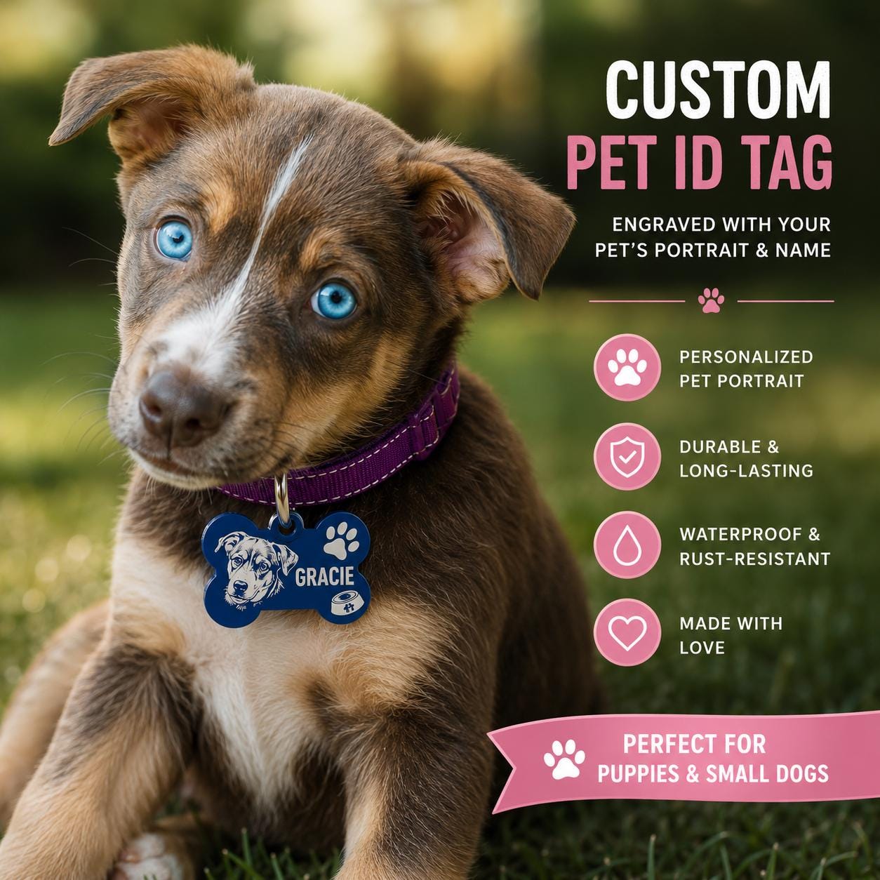 Pet ID Portrait Engraving