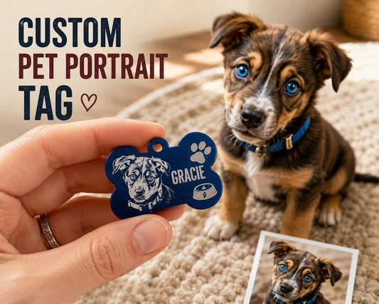 Pet ID Portrait Engraving